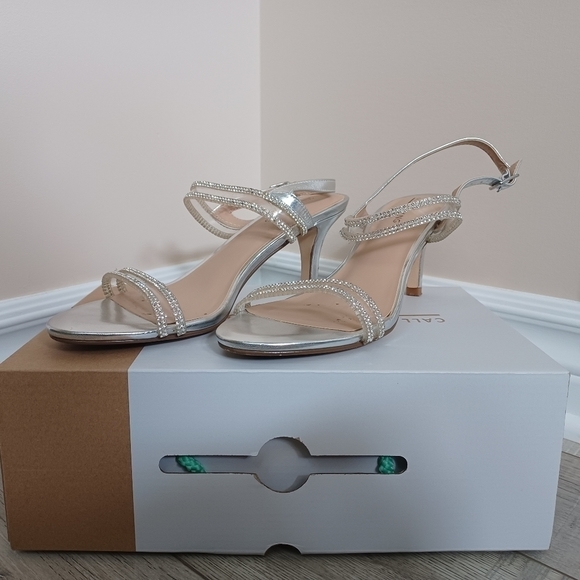 SPRING silver sandals size 7 - Picture 7 of 7
